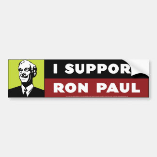 Ik steun Ron Paul - Neon Bumpersticker