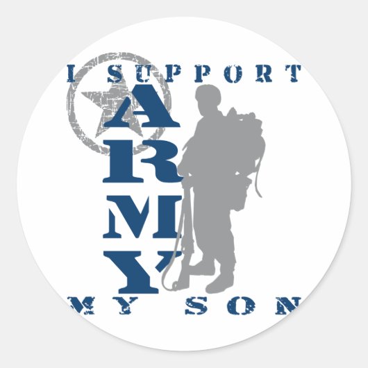 Ik steun Son 2 - ARMY Ronde Sticker (Voorkant)