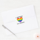 Ik steun Stickers van het homohuwelijk (Envelop)