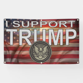 Ik steun Trump en vlag Spandoek