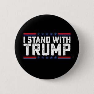 Ik Steun Trump Presidentsverkiezing Vintage Ronde Button 5,7 Cm