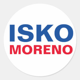 Ik steun Yorme ISKO Moreno Ronde Sticker