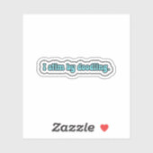 Ik stim door blauwe neurodiversiteit te doedelen sticker (Vel)