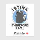 Ik stink daarom ben ik grappig dier stinkpop sticker (Vel)