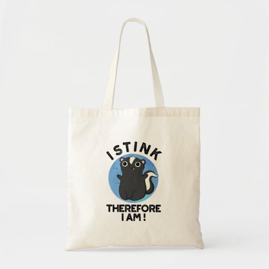 Ik stink daarom ben ik grappig dier stinkpop tote bag (Voorkant)