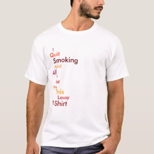 Ik stop met roken t-shirt