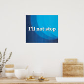 Ik stop niet poster (Keuken)