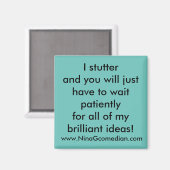 Ik stotter magneet (Voorkant / Achterkant)