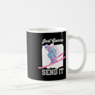 Ik stuur het gewoon Shirt snowboarden Koffiemok