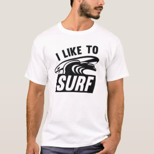 Ik Surf graag T-shirt