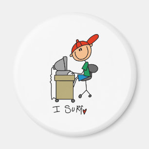 Ik Surf het Web Magneet