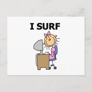 Ik Surf op het Web Briefkaart