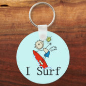 Ik Surf T-shirts en geschenken Sleutelhanger (Voorkant)