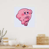 Ik teken die kirby met voetmeme Extreem vervloekt Poster (Keuken)