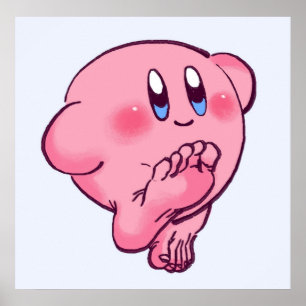 Ik teken die kirby met voetmeme Extreem vervloekt Poster