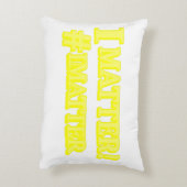 "IK TEL!" Cute Expressie Ontwerp. Koop Nu Accent Kussen (Achterkant (Verticaal))