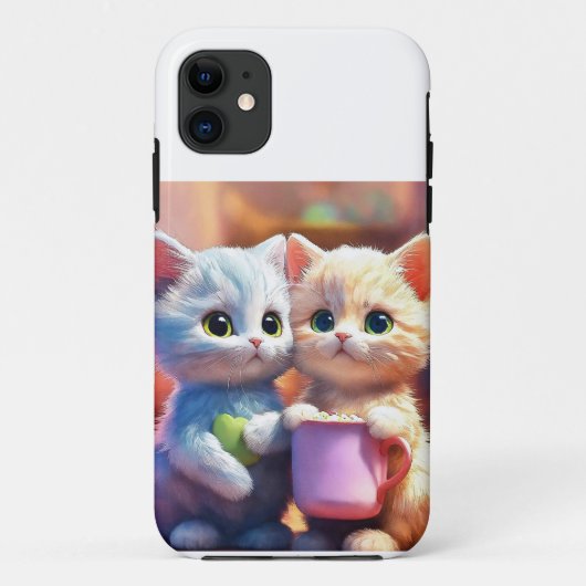 Ik telefoon katten ontwerp Case-Mate iPhone case (Achterkant)