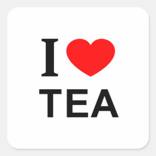 Ik ❤️ THEE Ik hou van THEE Ik HEART THEE Vierkante Sticker