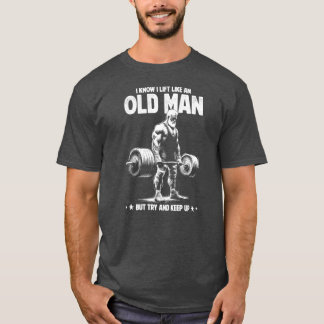 Ik til als een oude man retro t-shirt