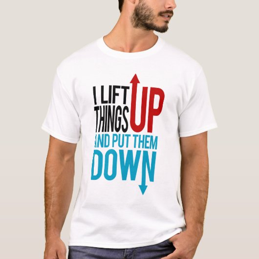 Ik tilde dingen op grappige Gym Rat T-shirt (Voorkant)