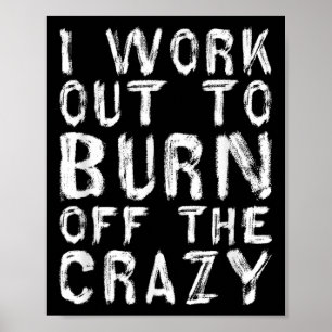Ik train om de gekke grappige workout Moti af te b Poster