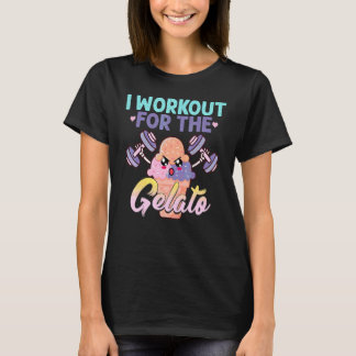 Ik train voor het ijs Workout Fitness T-shirt