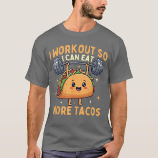 Ik train zodat ik meer kan etenacosaco Liefhebber  T-shirt