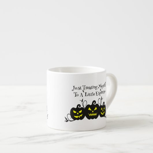 Ik trakteer mezelf op Espresso Jack O' Lantern Espresso Kop (Voorkant rechts)