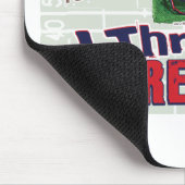 Ik trek in de Rode Zone. Mousepad Muismat (Hoek)