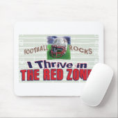 Ik trek in de Rode Zone. Mousepad Muismat (Met muis)