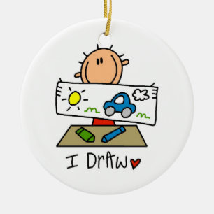 Ik trek keramisch ornament