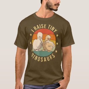 Ik trek kleine dinosauriërs uit Farmer Chicken Sil T-shirt