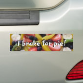 Ik trek voor Pie! Bumpersticker (Op auto)
