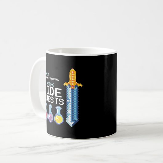 Ik treuzel niet dat ik nevenquests doe koffiemok (Voorkant links)