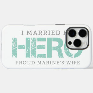 Ik trouwde met mijn Hero - Mariene vrouw iPhone 16 Pro Max Hoesje