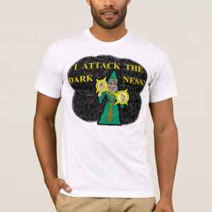 Ik val de duisternis aan t-shirt