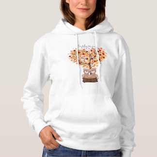 "Ik val voor je" Herfst hoodie met beren