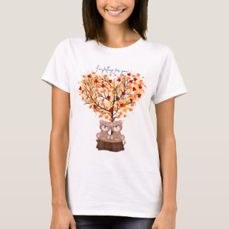 "Ik val voor je!" Herfst T-shirt met Beren