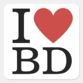 Ik ❤️ van BD - Building Department Stickers (Voorkant)