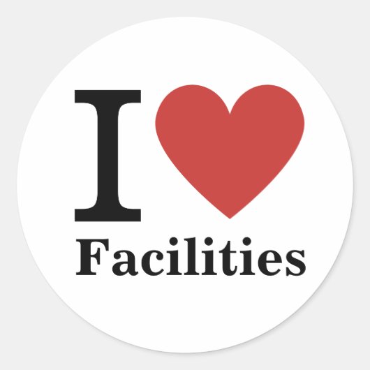 Ik ❤️ van Faciliteiten STICKER (Voorkant)