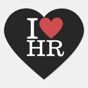 Ik ❤️ van HR Heart Sticker - HR Department/Staff