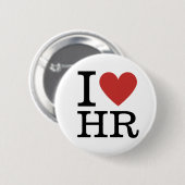 Ik ❤️ van HR (HR Dep.)  Ronde Button 5,7 Cm (Voorkant /achterkant)