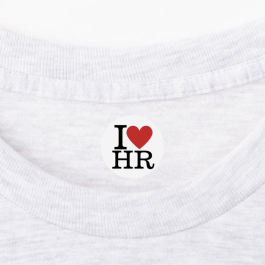 Ik ❤️ van HR kleding Sticker - HR Dept. Personeel (Aangebracht)