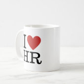 Ik ❤️ van HR Mok - voor HR Dept. Personeel (Voorkant links)