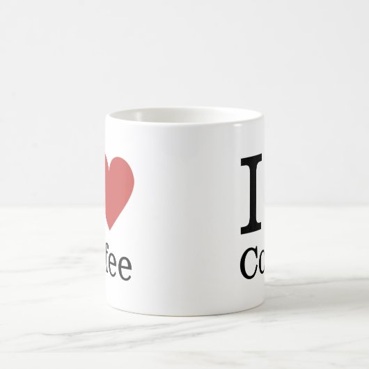 Ik ❤️ van koffie Mok (wit) (Center)