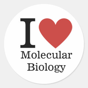 Ik ❤️ van moleculaire biologie STICKER