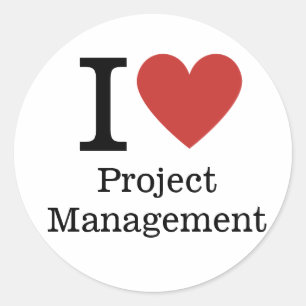 Ik ❤️ van Project Management STICKER