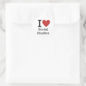 Ik ❤️ van Social Studies STICKER (Tas)