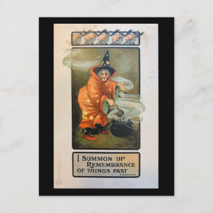 Ik vat de herinnering aan het verleden op briefkaart