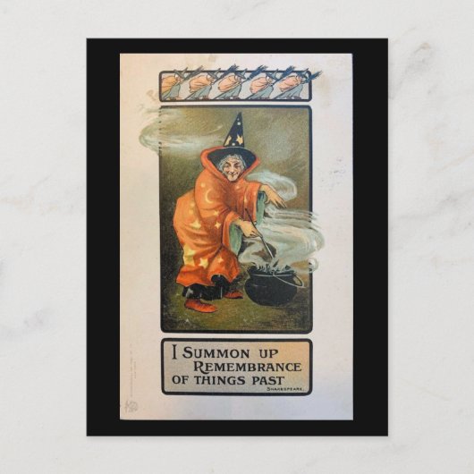 Ik vat de herinnering aan het verleden  op briefkaart (Voorkant)